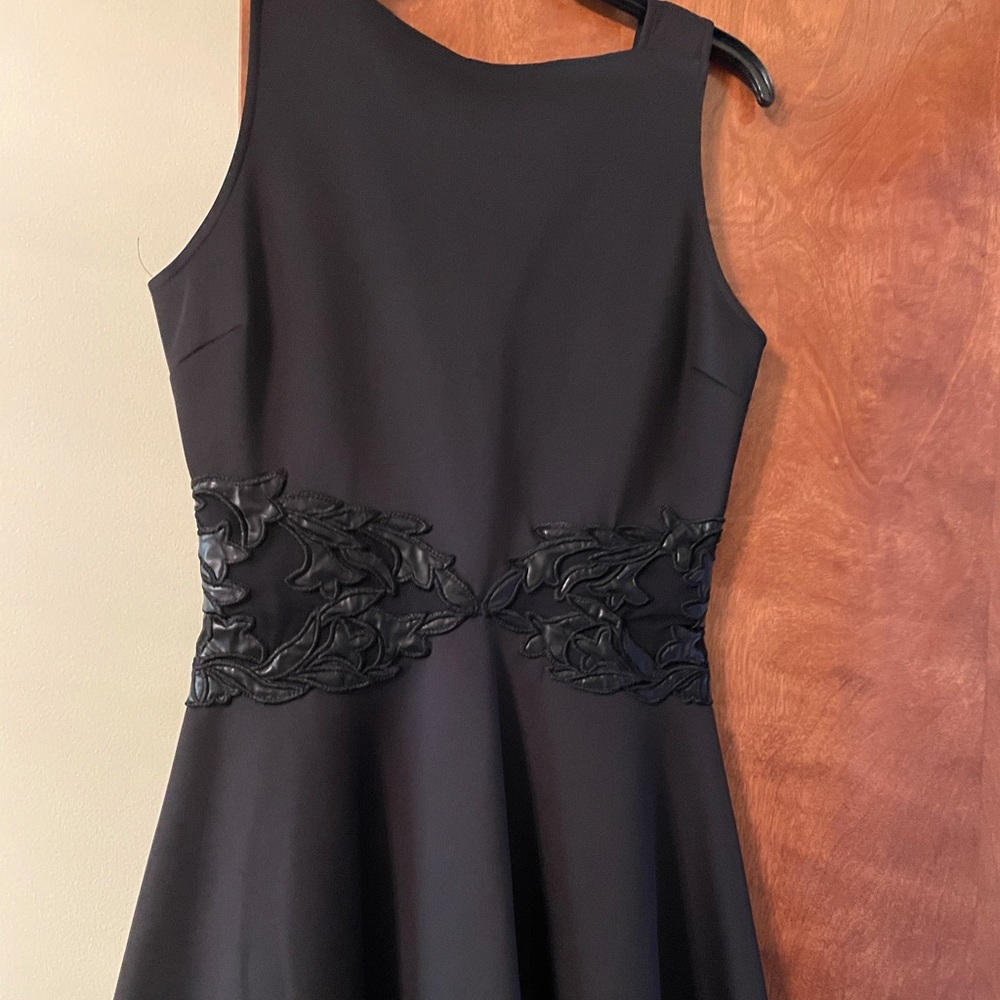 Aqua black dress